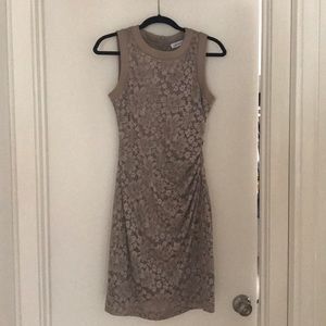Calvin Klein lace overlay dress